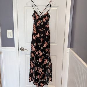 Floral wide-leg jumpsuit
